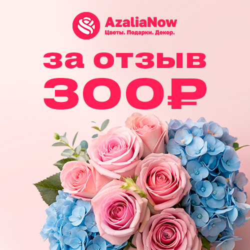 AzaliaNow дарит 300 рублей за отзыв